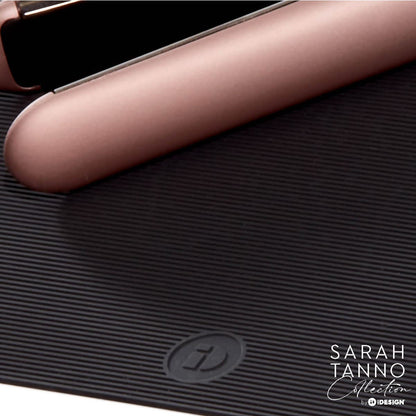 iDesign The Sarah Tanno Collection Tapete de silicona resistente al calor para organizadores de cajones cosméticos, color negro