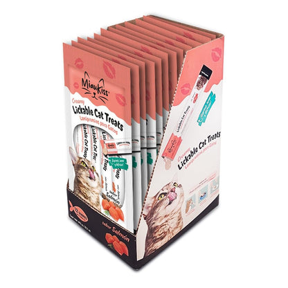 MIAUKISS LICKABLE SALMON 56GR (CAJA CON 48 TUBOS)