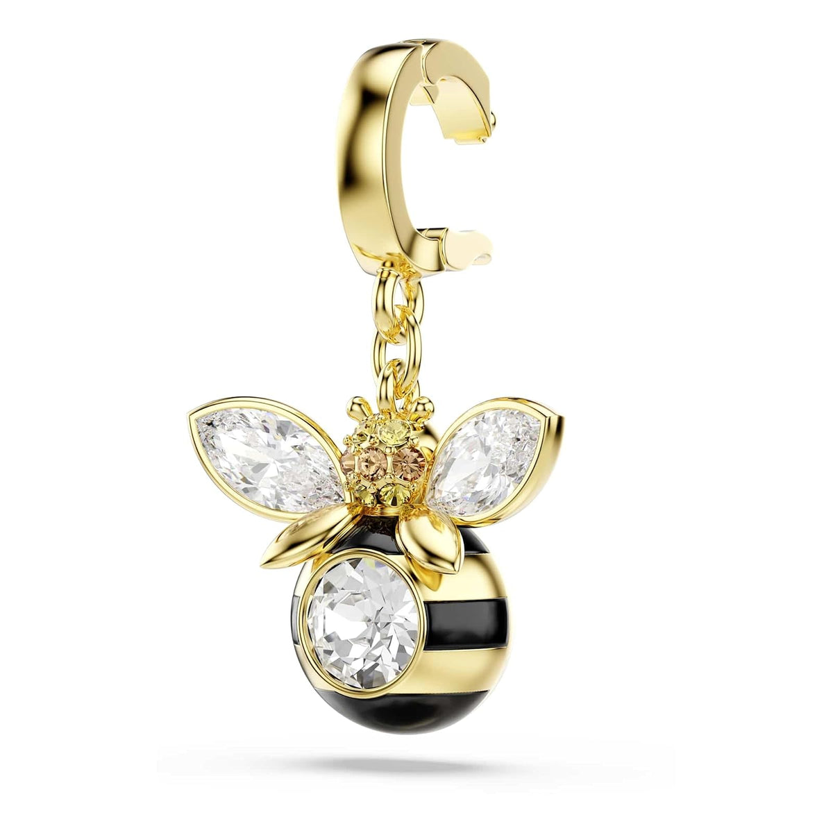 Abalorio de Swarovski Idyllia, corte mixto, abeja, multicolor, chapado en oro