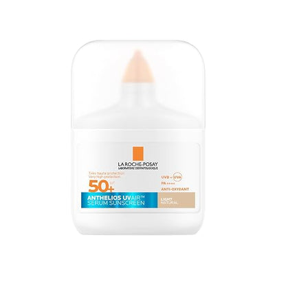 La Roche-Posay Anthelios UV AIR Serum Protector Solar SPF 50+ Tono Claro Natural, 50 ml
