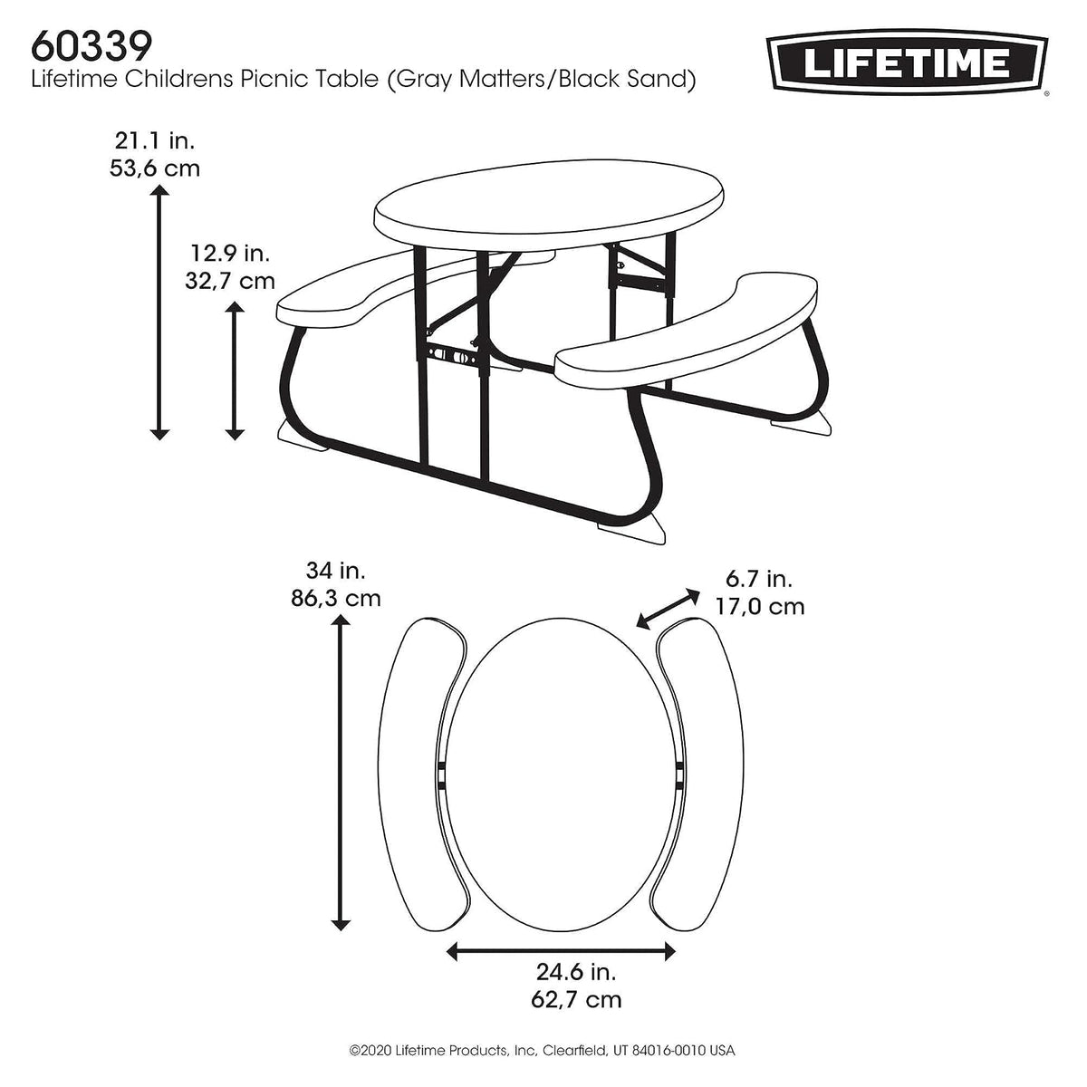 LIFETIME Mesa de Picnic Infantil