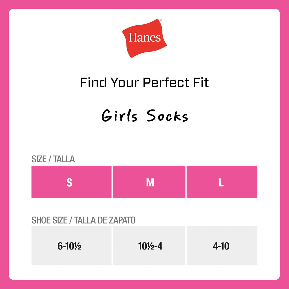 Hanes Uniform Crew Socks, Plain White Crew Socks, Knit Crew Socks for Girls, 10-pairs Calcetines Niñas