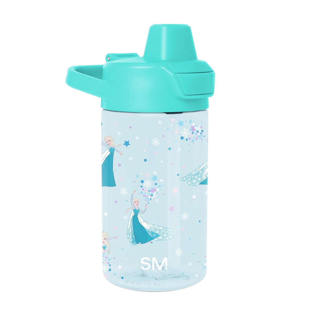 Simple Modern - Botella de agua para niños con tapa de popote o tapa sin BPA, taza de plástico Tritan para niños, apto para lavavajillas, 340 g, Frozen: Elsa's Snowflake