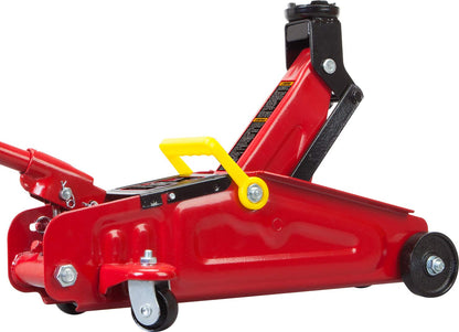 Big Red T820014S Torin - Gato hidráulico de Servicio de Carretilla/Piso con Funda de Almacenamiento de Molde de soplado, Capacidad de 1.5 toneladas (3 Libras), Color Rojo