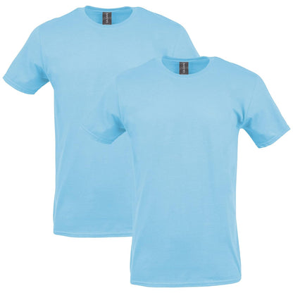 Gildan Softstyle Camiseta de Algodón para Hombre, Estilo G64000 - Azul claro - XL
