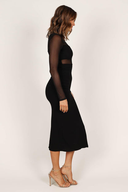 Petal & Pup Vestido Midi de Manga Larga Farrow Vestido para ocasión Especial Mujer