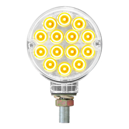 GG Grand General 75192 - Luz LED de Doble Cara, Color ámbar/Rojo, 7.62 cm, con 14 Luces LED en Lente Transparente