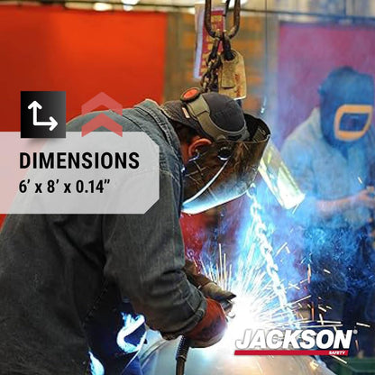 Jackson - Cortina de Soldadura de Seguridad, Transparente, Varios Colores y Tamaños 6' x 8'