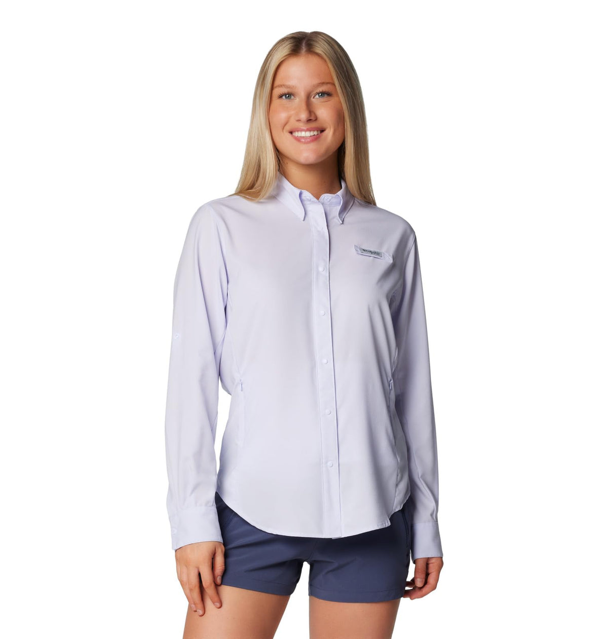 Columbia PFG Tamiami II Camisa de Manga Larga para Mujer - Snowdrift - CH