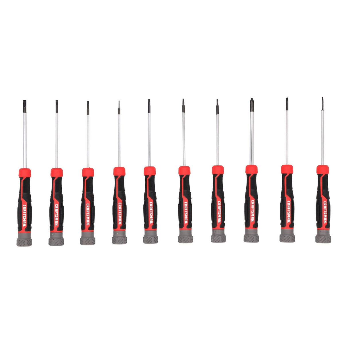 CRAFTSMAN Juego de Destornilladores de Precisión de 10 Piezas con Puntas Duraderas (CMHT65140)
