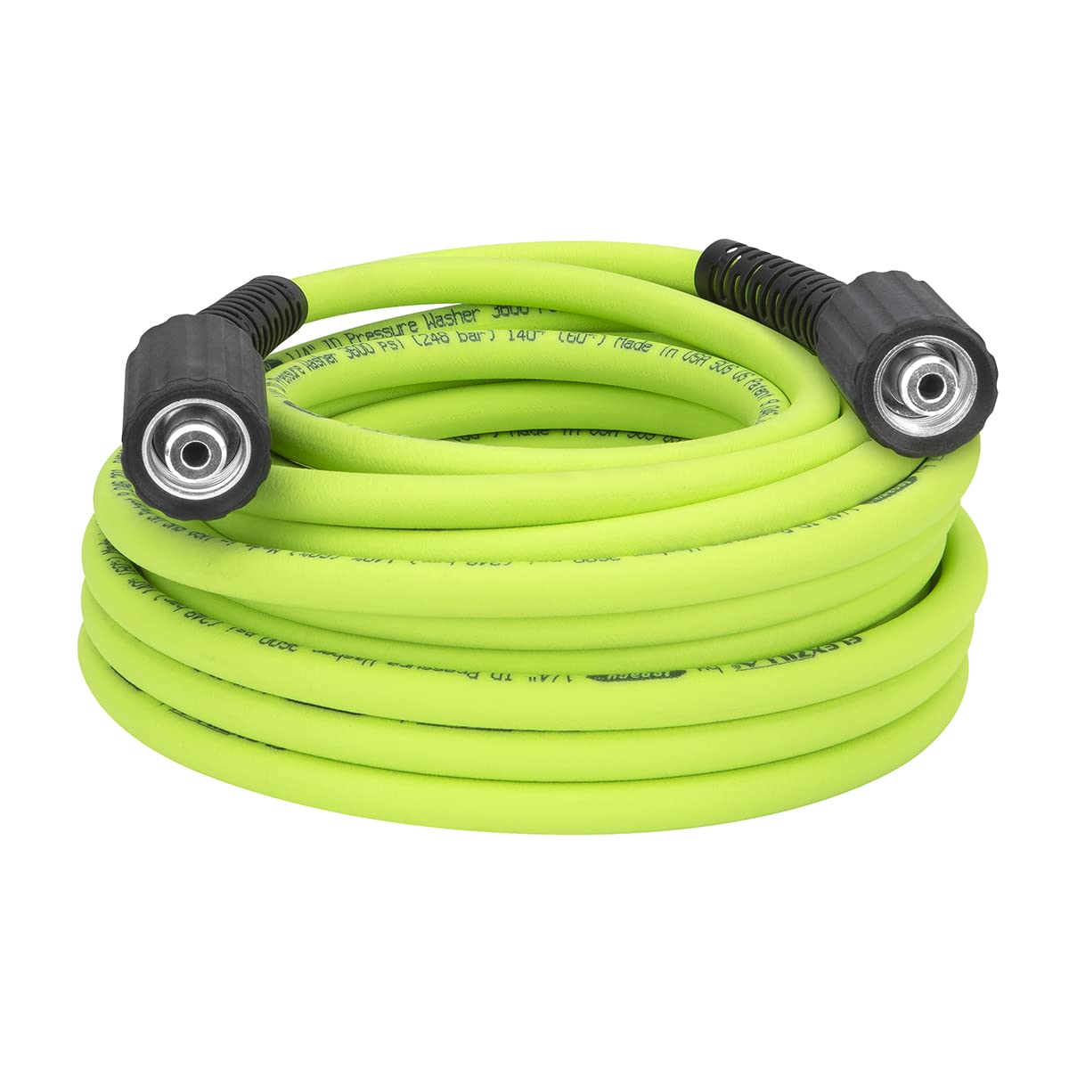 Flexzilla HFZPW36450M-E 3600 PSI, manguera de lavado a presión de 50 pies, 1/4 pulgadas x 50 pies, ZillaGreen