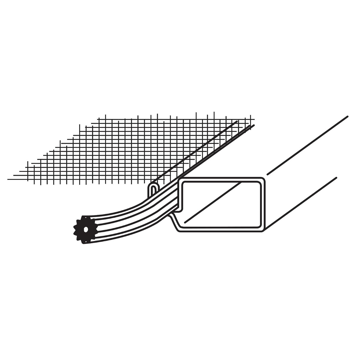 Prime-Line Marco de Aluminio para Pantalla PL 7813, 5/16" x 3/4" x 36", Blanco