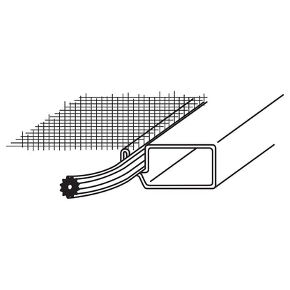 Prime-Line Marco de Aluminio para Pantalla PL 7813, 5/16" x 3/4" x 36", Blanco