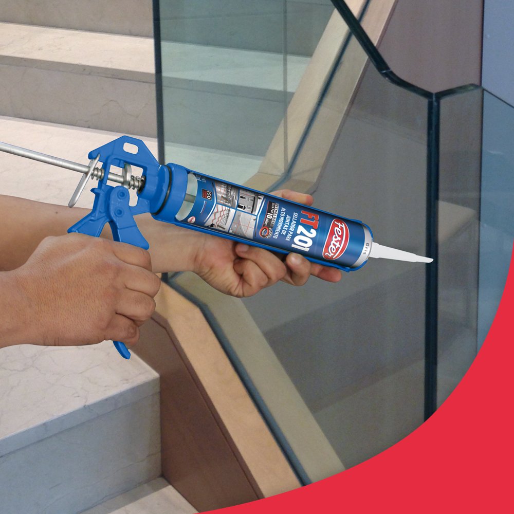 Fester Sellador y Adhesivo FT-201 para Juntas de Alto Movimiento en Fachadas y Pisos 280ml, Elástico con Resistencia al Exterior, Fácil de Aplicar, No Tóxico, Gris