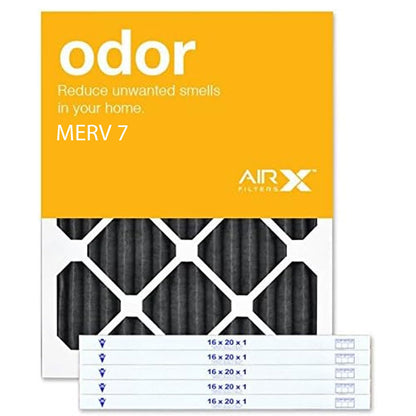 AiRx ODOR 20 x 20 x 1 Filtros de aire – Mejor para el control de olor, 16 x 20 x 1 - 16 x 20 x 1
