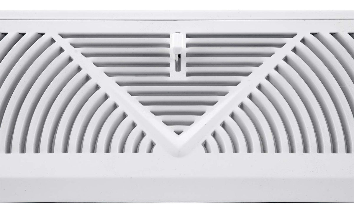 Accord, diseño de Baseboard registro con Sunburst, Classic, 24 pulgadas