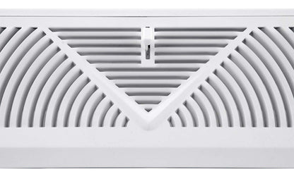 Accord, diseño de Baseboard registro con Sunburst, Classic, 24 pulgadas