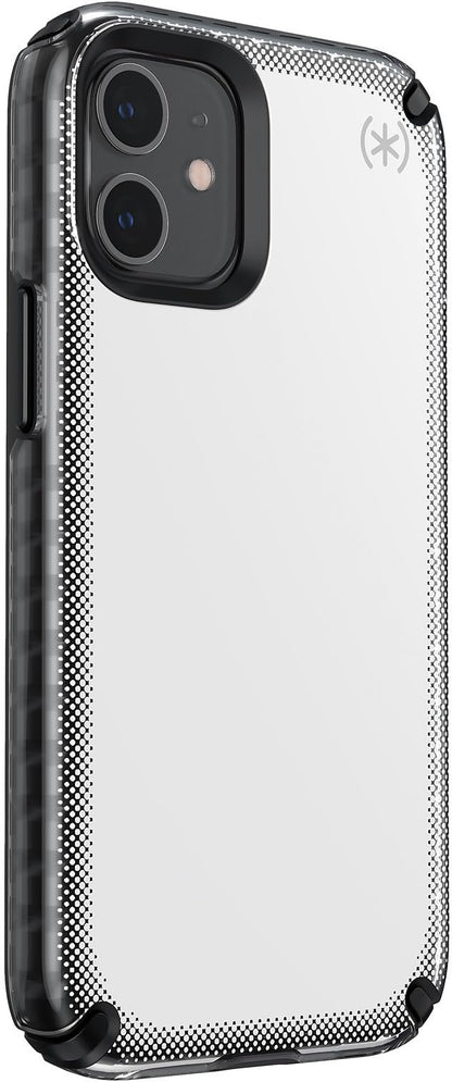 Speck Products Presidio2 Armor Cloud OPhone 12 Mini, Transparente/Negro/Blanco Caliente/Negro/Negro