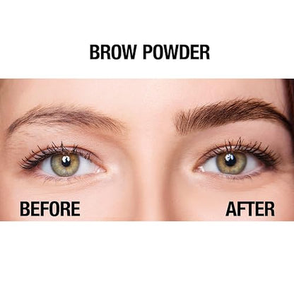 Palladio Polvo para Cejas Auburn - Suave y Natural, Compacto para Bolso o Viajes