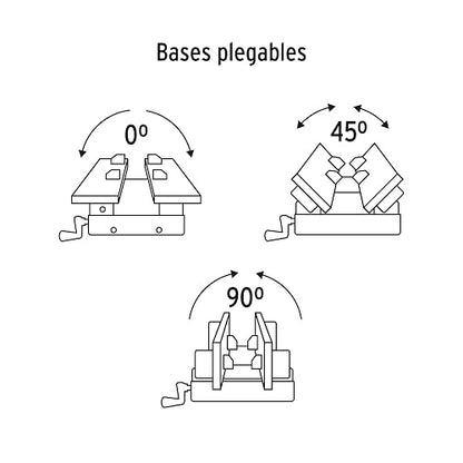 Truper MT-100, Mesa de trabajo multiusos base plegable a 0°, 45° y 90°