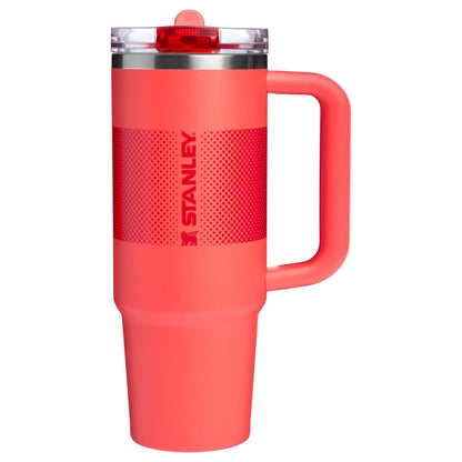 Stanley Quencher ProTour Termo con Popote Abatible 887 ml - Hot Coral Fade