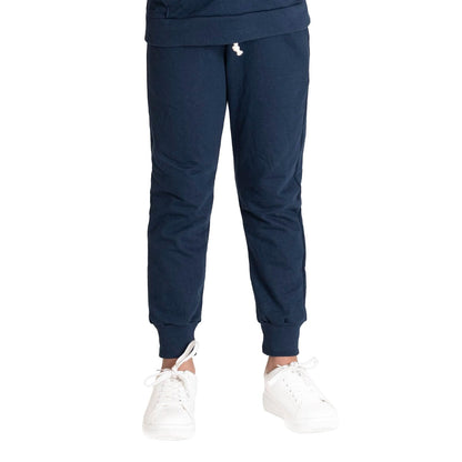 Optima Jogger de Algodón Tipo French con Bolsos Laterales y Cordón Ajustable para Niña Juvenil, Regular Fit