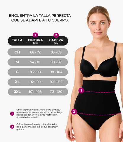 9months Faja Postparto y Post Cesárea Compresión Moldeadora para Mujer Calzón Panty Cintura Alta Banda Antideslizante Soporte y Recuperación Abdominal Cómoda Talla CH a XL 3200