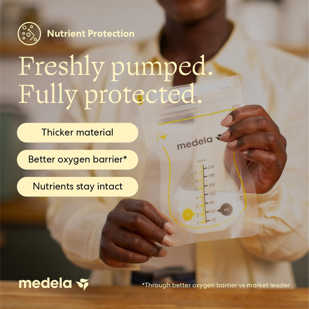 Medela Easy Pour Bolsas de Almacenamiento de Leche Materna 200 Unidades 210 ml