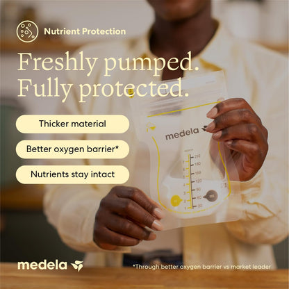 Medela Easy Pour Bolsas de Almacenamiento de Leche Materna 200 Unidades 210 ml