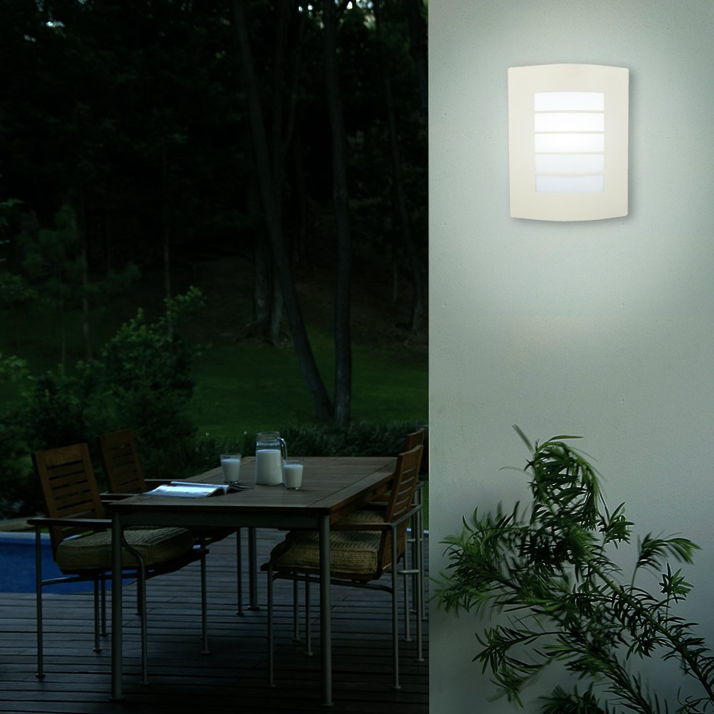 Tecnolite - Lámpara de Pared para Exteriores, Color Satinado, Base E27, 100 - 240 Volts