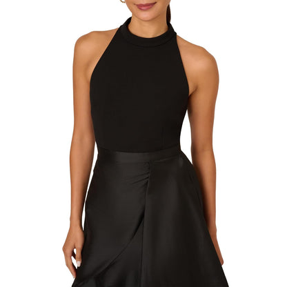 Adrianna Papell Crepe Combo Taffeta Dress Vestido para ocasión Especial Mujer