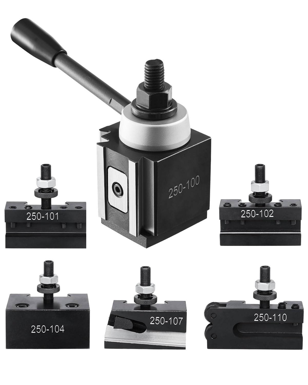 VEVOR Juego de Postes de Herramientas Cambio Rápido para Torno 6 Piezas - 6 piezas - 6-12inch