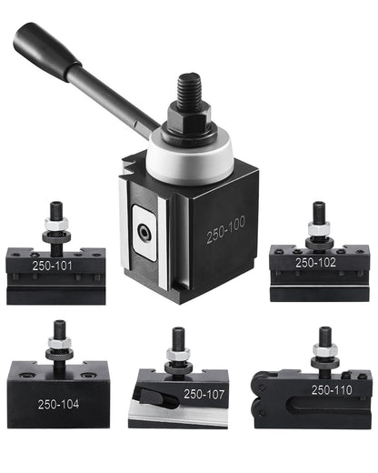 VEVOR Juego de Postes de Herramientas Cambio Rápido para Torno 6 Piezas - 6 piezas - 6-12inch