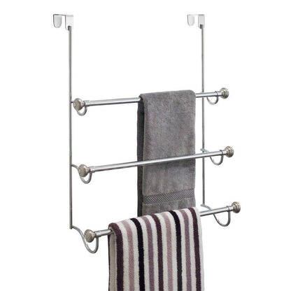 InterDesign York Metal Over The Shower Door 3 - Stainless Steel