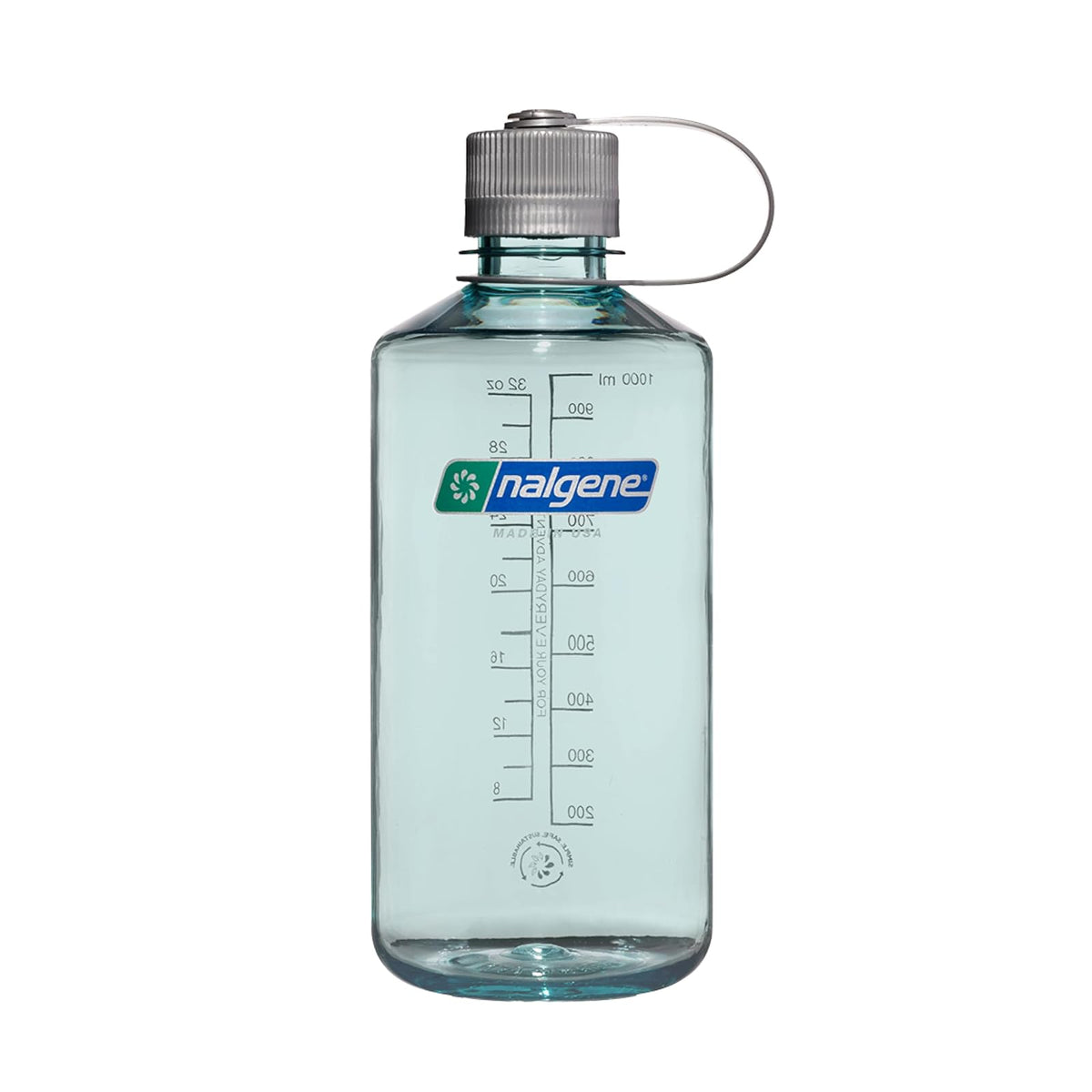 Nalgene Sustain Tritan BPA-Free Water Bottle Made with Material Derived from 50% Plastic Waste, 32 OZ, Narrow Mouth