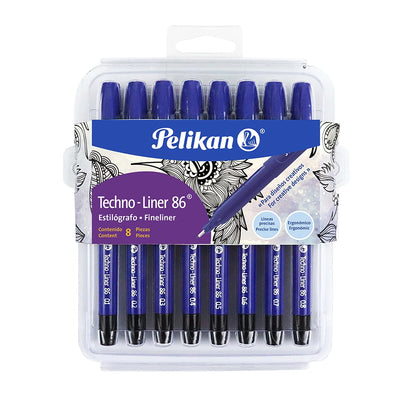 Pelikan Estilógrafo Fino Technoliner 8 Piezas