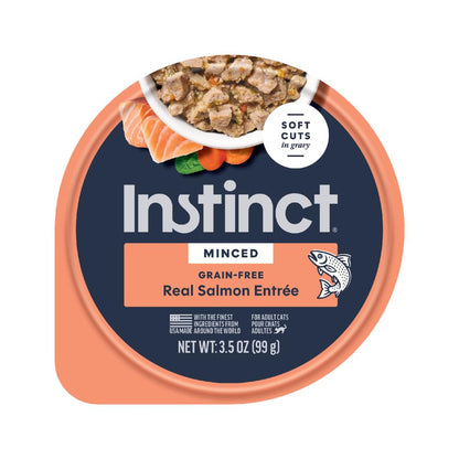 Instinct Original Minced Cups Comida Húmeda para Gato, Sin Cereales, 12 Piezas - Salmón