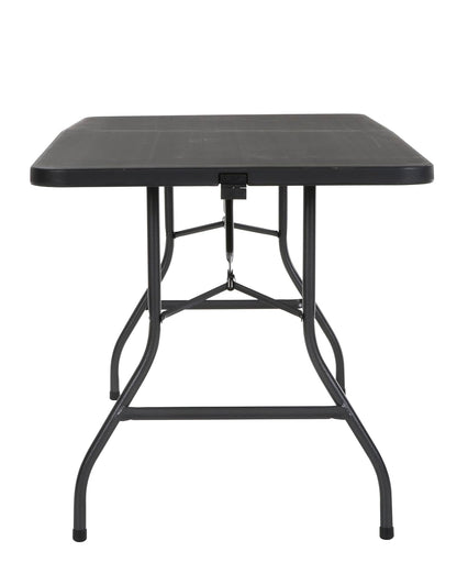 Cosco Products Centerfold Folding Table, 6-Feet, Black