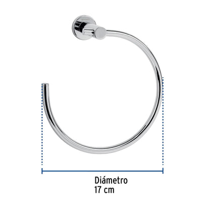 Foset Element ELA-77, Toallero de argolla, acabado cromo
