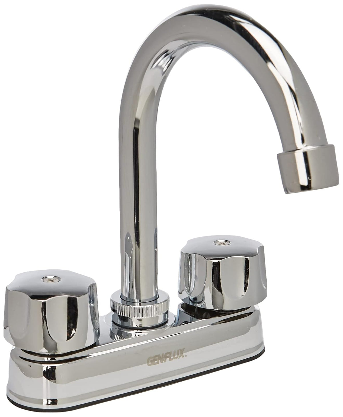 Genflux MZLA130PLCB Mezcladora Plastico para Lavabo, 4"