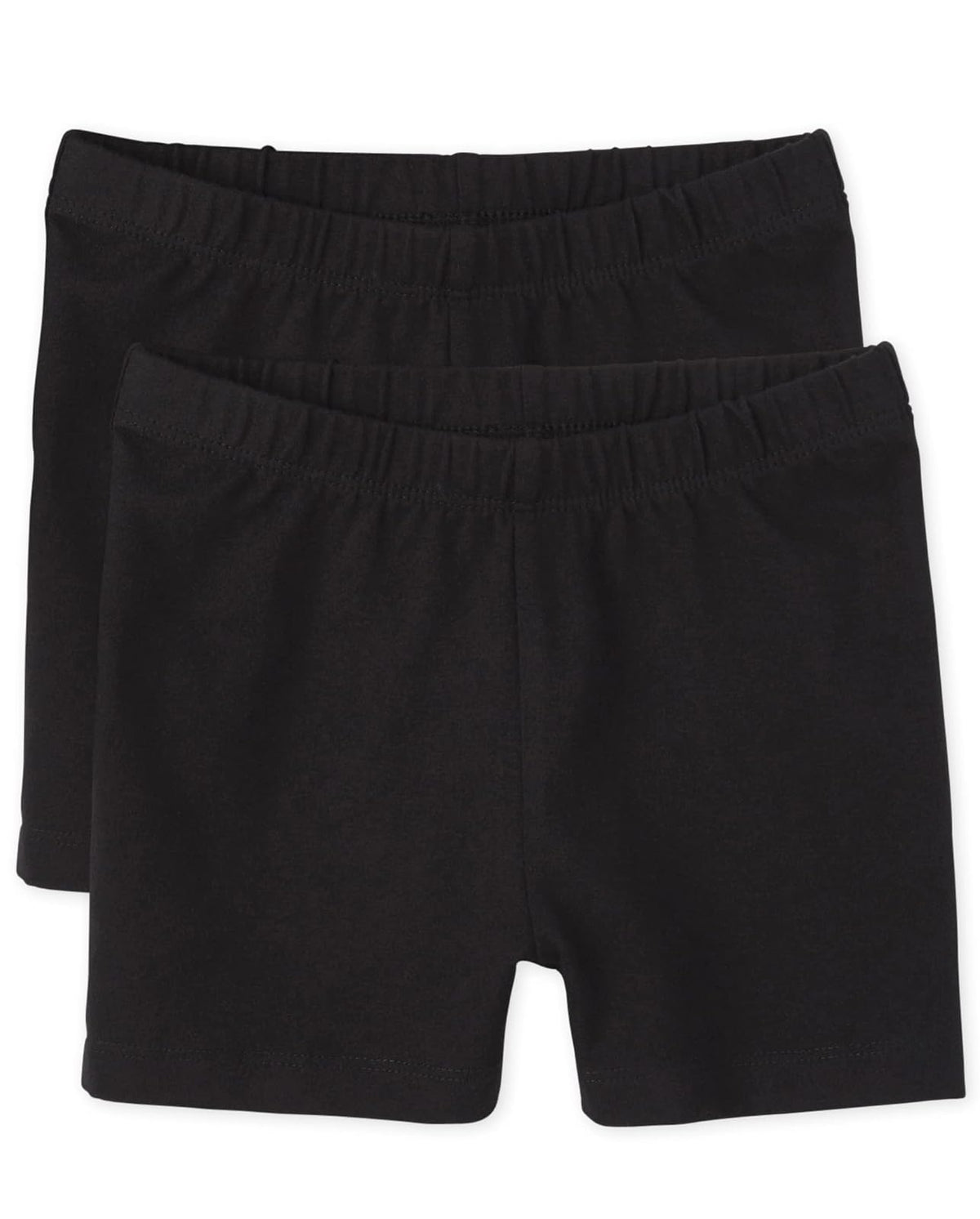 The Children's Place Pantalón Corto de Uniforme para Niña, Paquete de 2 - negro - CH