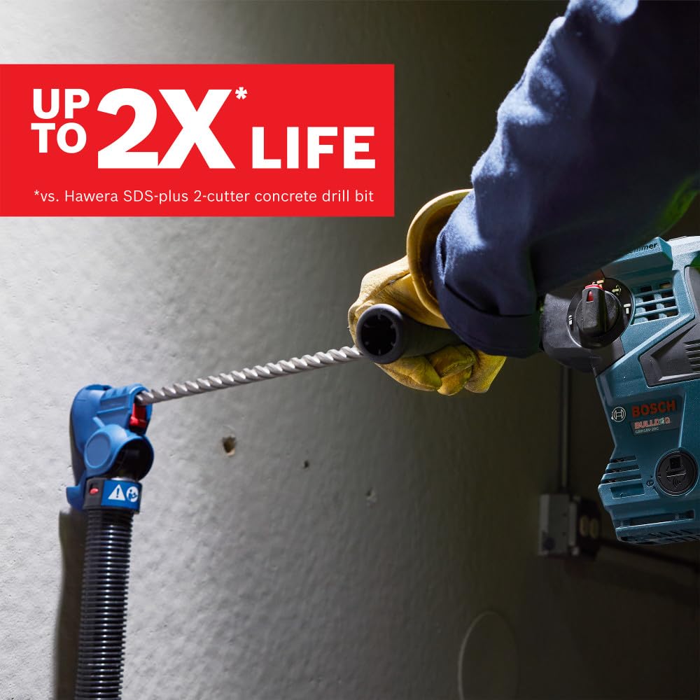 Bosch HC4C2088 1/2" x 24 pulgadas. SDS-Plus Bulldog - Broca de martillo giratorio resistente