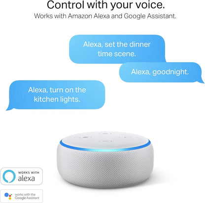 Kasa Smart KL110 - Bombilla LED Smart Wi-Fi Alexa funciona con Alexa y Google Home, A19 regulable, 2,4 GHz, no requiere concentrador, 800 lm, blanco suave (2700 K), 10 W (equivalente a 60 W)