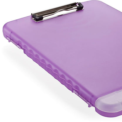 Officemate 83305 Slim Clipboard Storage Box, Translucent Purple