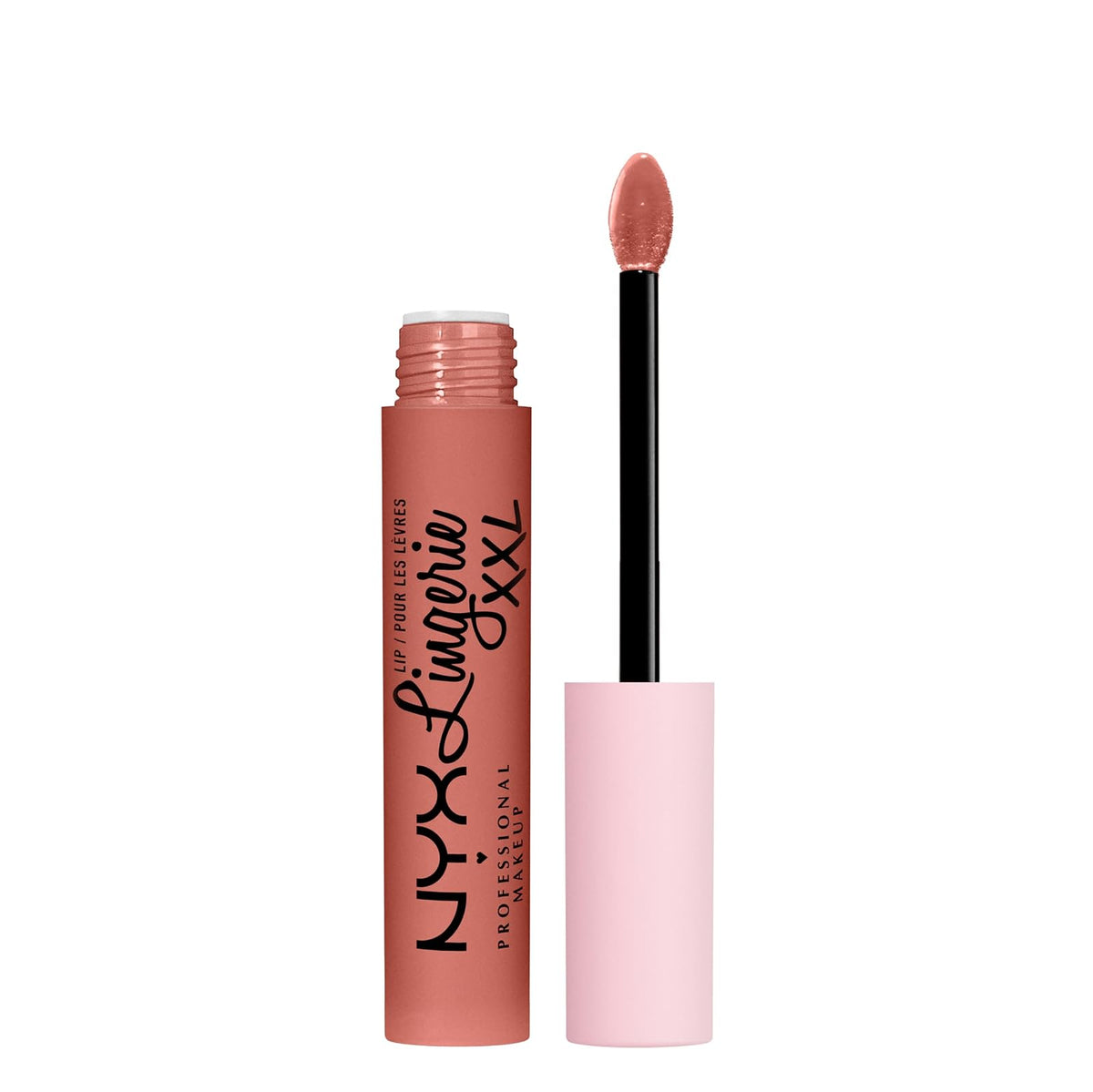 NYX Professional Makeup Lip Lingerie XXL Labial Líquido Mate Tono Rosa Nude - 02 Activar
