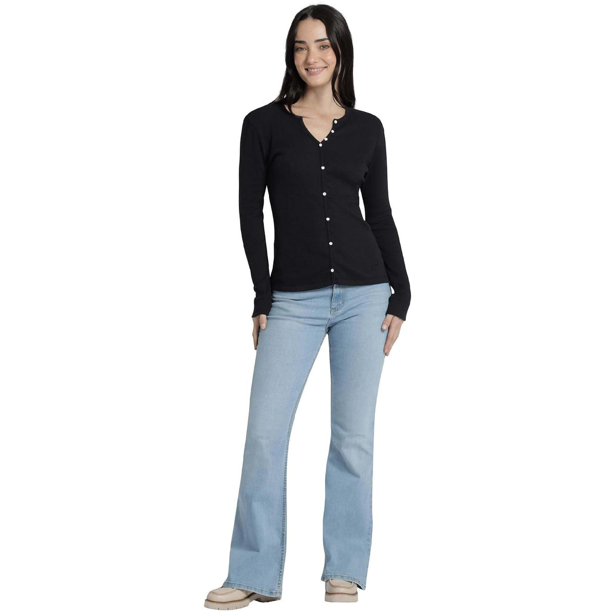 Lee Camisa Slim de Algodón para Mujer