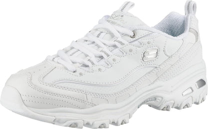 Skechers Energy Downforce Tenis para Hombre - 27.0 cm - Blanco - Plateado