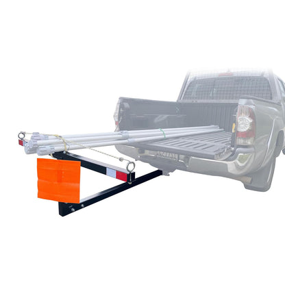 MaxxHaul 70229 - Extensor de Cama para camioneta, Capacidad de 350 Libras para Escalera, Estante, Canoa, Kayak, Tubos Largos y Madera, Negro, 53 x 17 x 2.5 Pulgadas