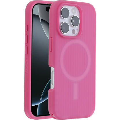 OtterBox iPhone 16 Pro Symmetry Series Soft Touch para MagSafe - Foxberry Pink