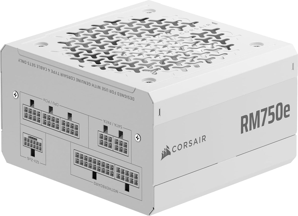 Corsair RM1000e Fuente de poder modular de 1000 W - RMe (2025) - 750 W - Blanco